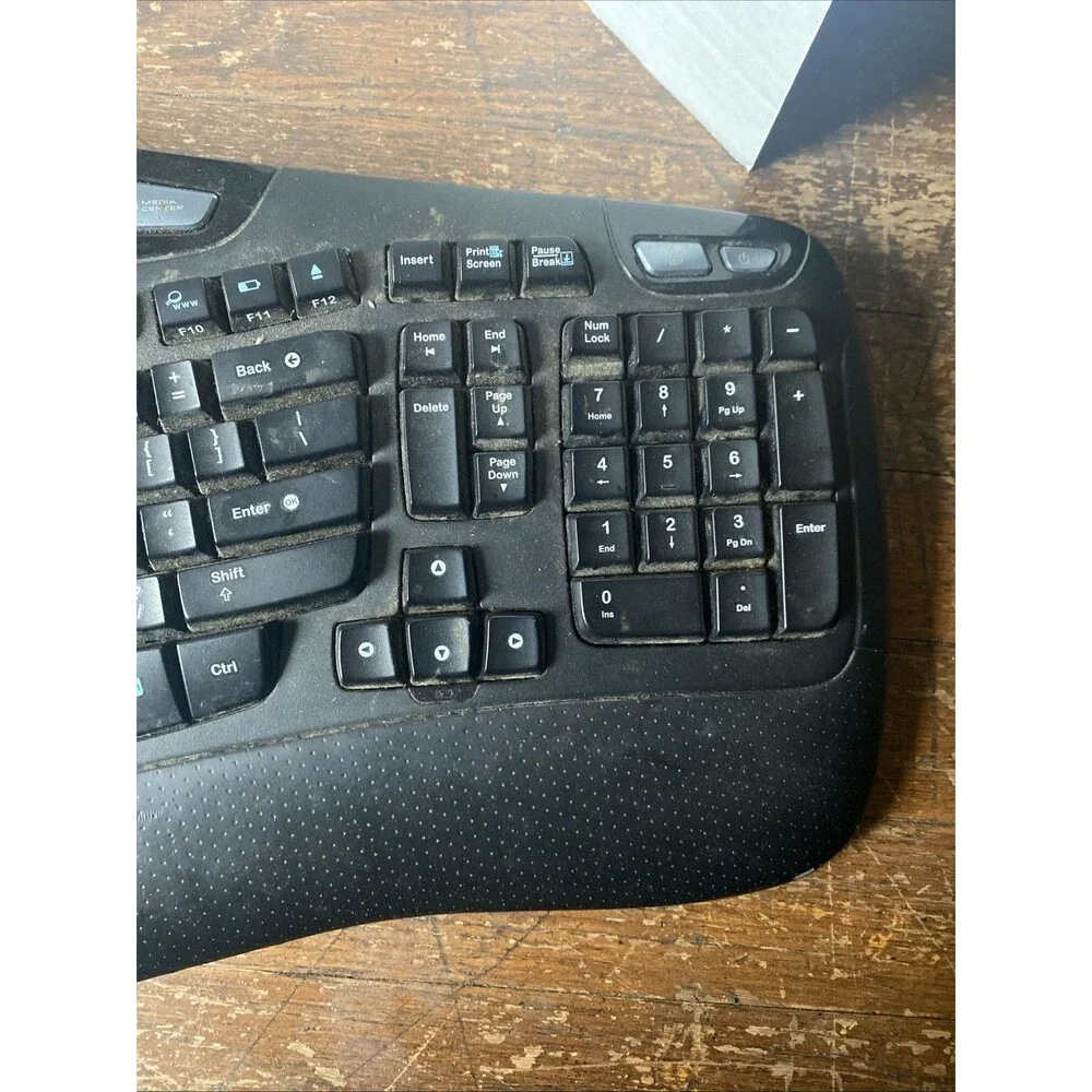 Genuine VTG Logitech Cordless Computer Keyboard Model Y-RCP140 No Receiver USED